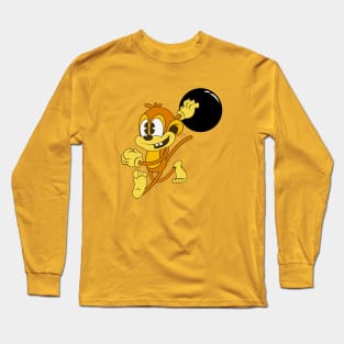 Bowling monkey Long Sleeve T-Shirt